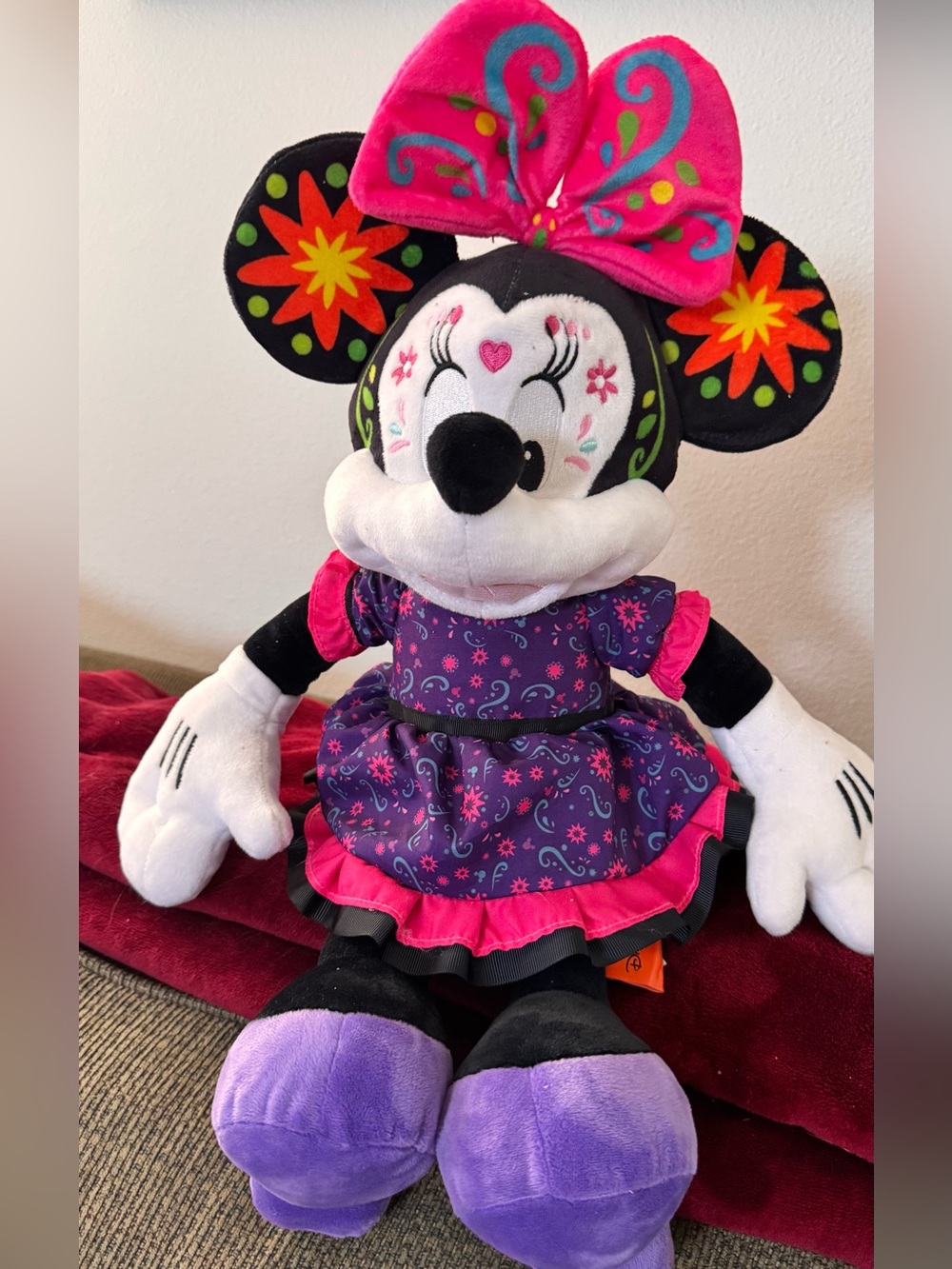 Rare! Disney Mexico Exclusive Dia De Los Muertos Minnie Mouse Catrina PlushRare
